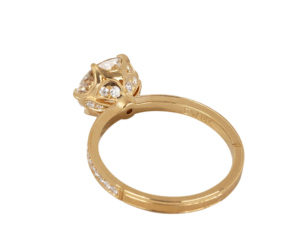 Erika Winters Labgrown Diamond Grace Solitaire Back Other Side