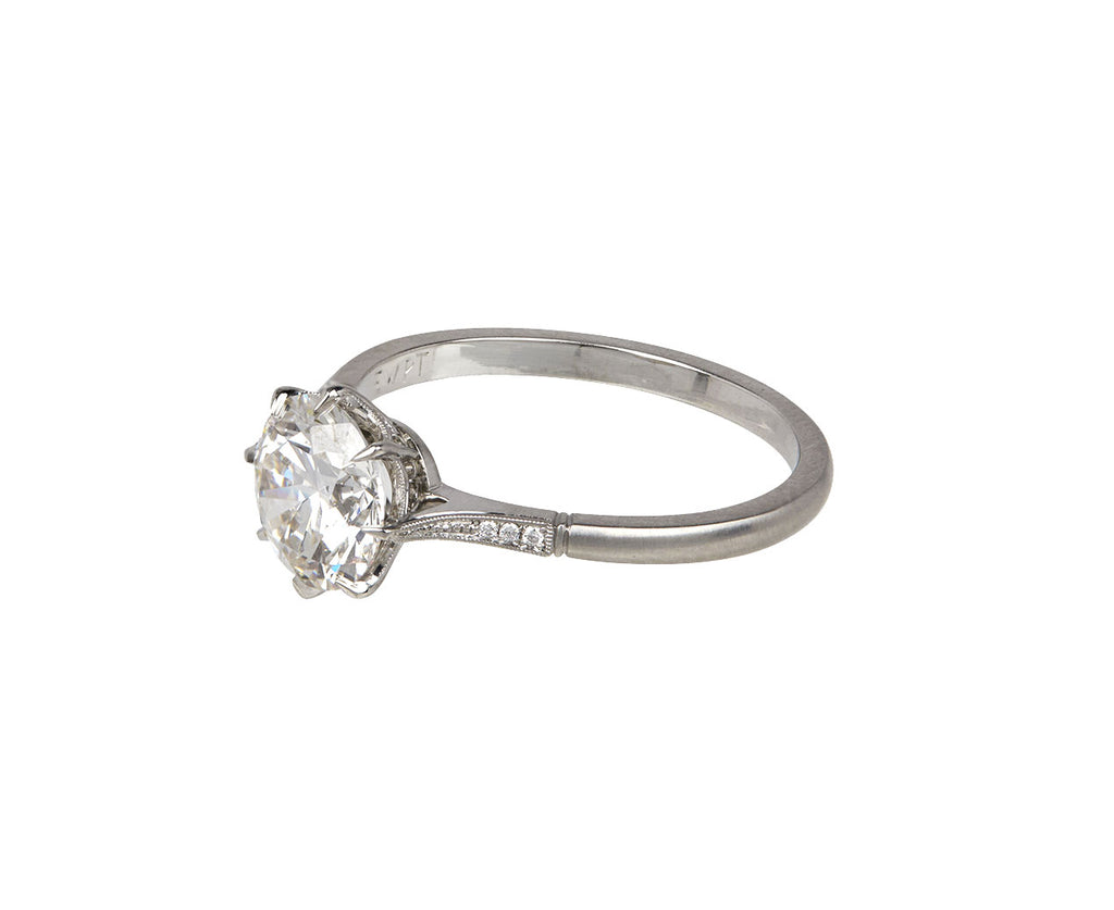 Erika Winters Labgrown Diamond Margot Solitaire Side View