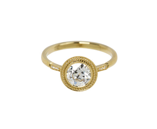 Mariana Bead Bezel Diamond Solitaire