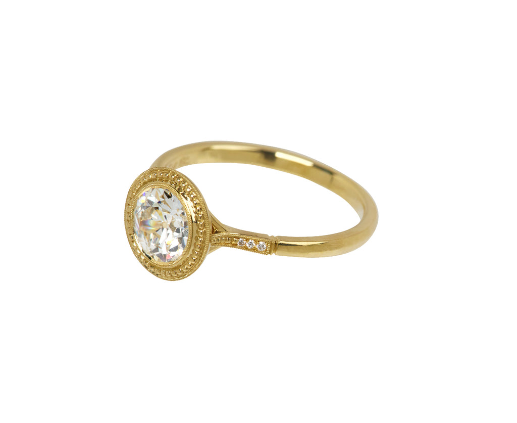 Mariana Bead Bezel Diamond Solitaire