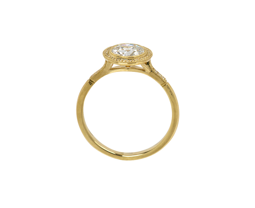 Mariana Bead Bezel Diamond Solitaire