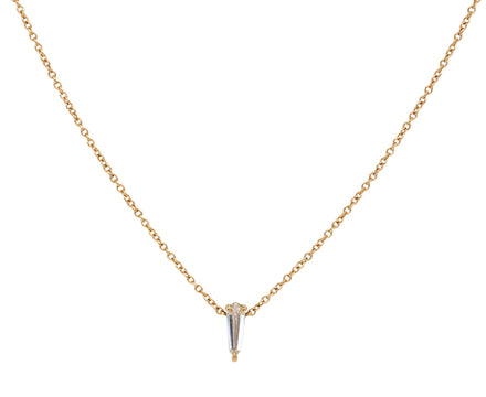 Eva Fehren Champagne Diamond Offset Warrior Pendant Necklace