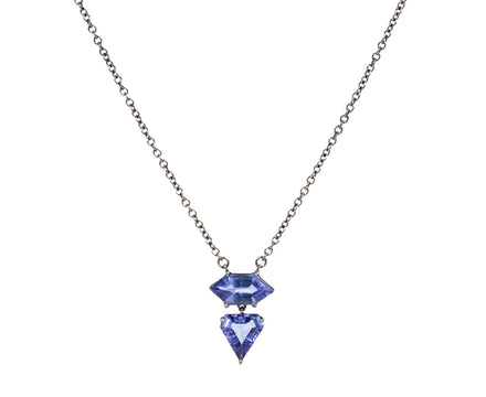 Eva Fehren Double Tanzanite Offset Necklace