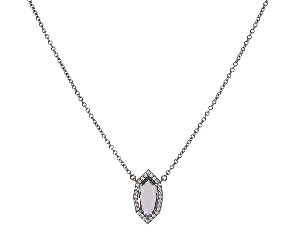 Eva Fehren Sapphire Lozenge Pendant Necklace
