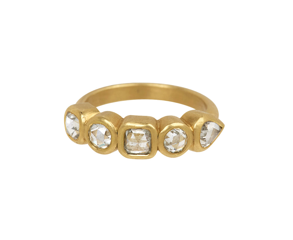 Mixed Shape Rose Cut Diamond Ring