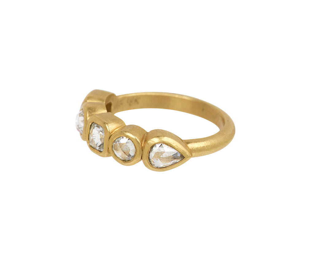 Mixed Shape Rose Cut Diamond Ring