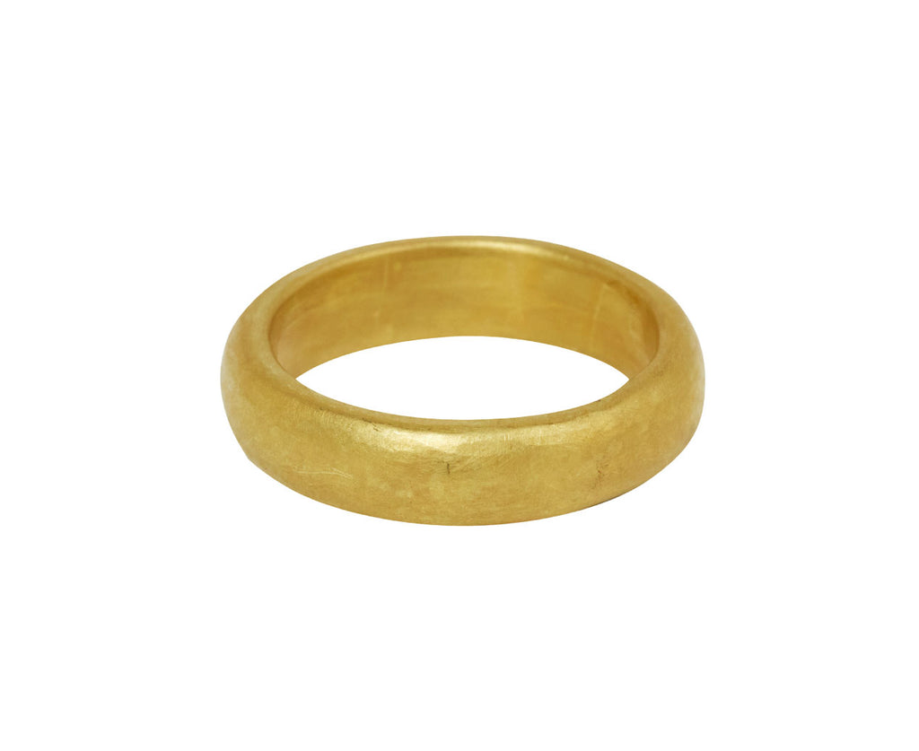 Annie Fensterstock Half Round Baguette Diamond River Ring - back