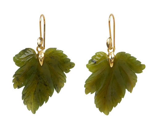 Medium Serpentine Fancy Leaf Earrings