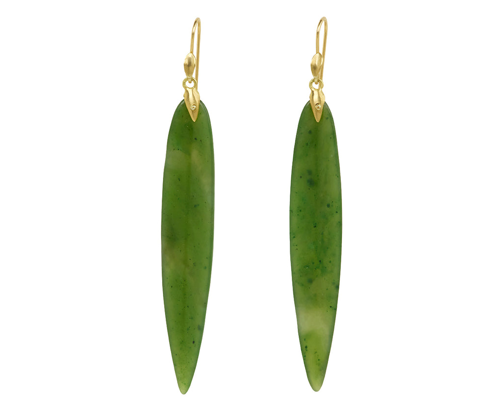 Annette Ferdinandsen Jade Leaf Earrings