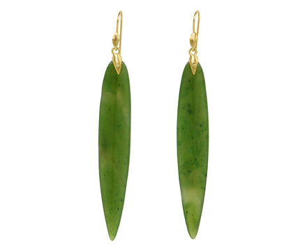 Annette Ferdinandsen Jade Leaf Earrings