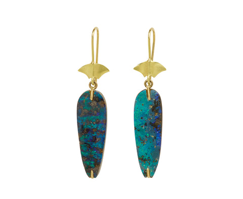 Annette Ferdinandsen Boulder Opal Arrowhead Drop Earrings