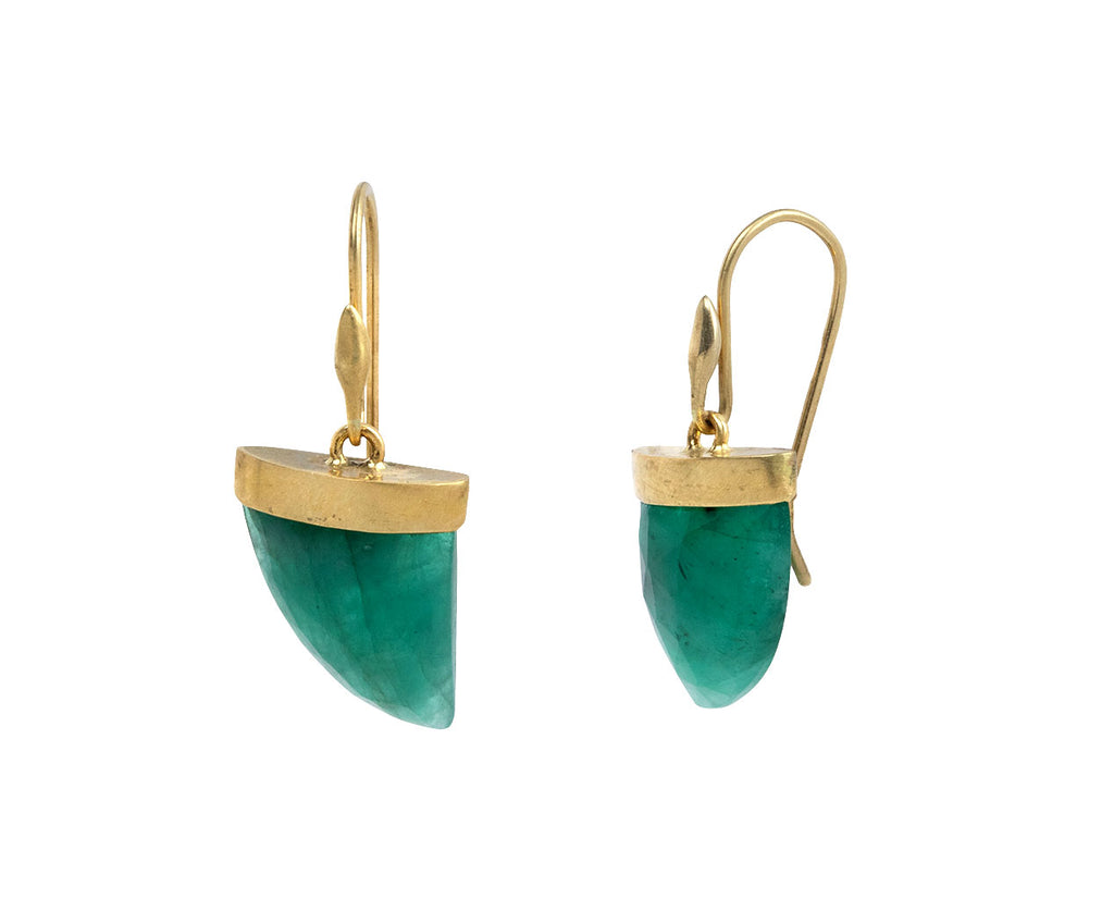 Emerald Amazon Claw Earrings