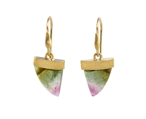 Watermelon Tourmaline Amazon Claws Earrings