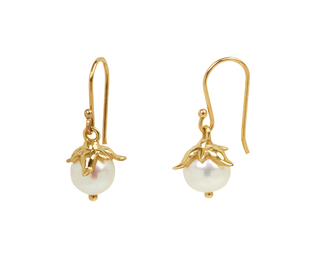 Annette Ferdinandsen White Pearl Berry Earrings - side