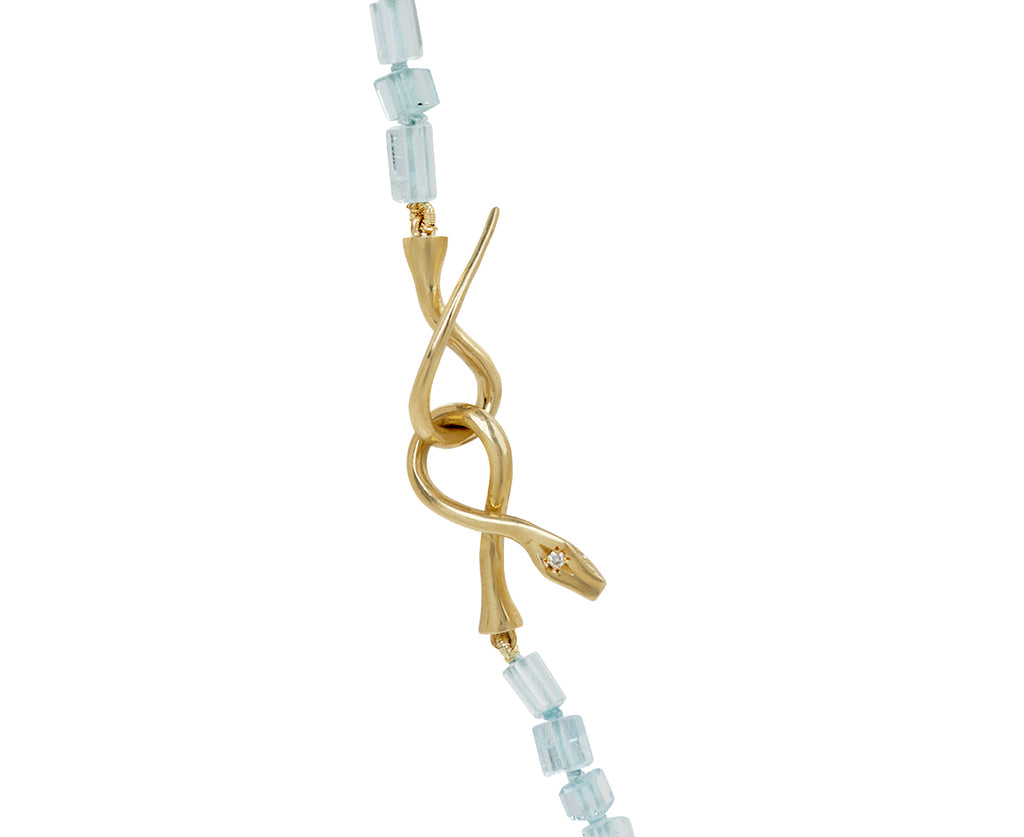 Aquamarine Boa Necklace