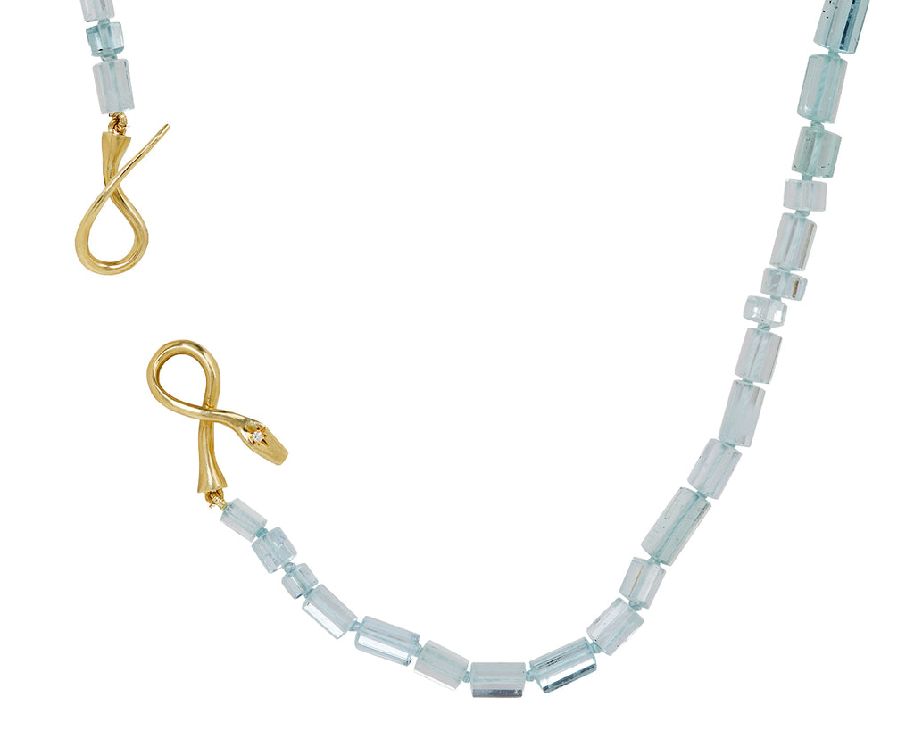 Aquamarine Boa Necklace