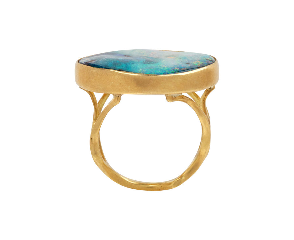 Ferdinandsen Aurora Borealis Boulder Opal Branch Ring