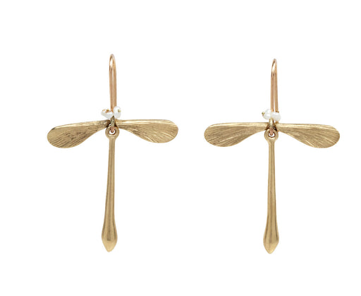 Pearl Damsel Fly Earrings