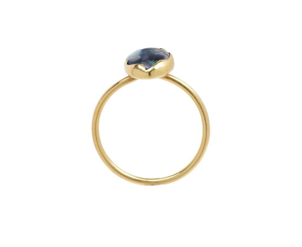 Lightning Ridge Opal Egg Stacker Ring