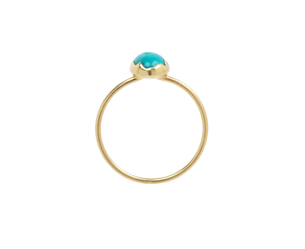 Sleeping Beauty Turquoise Egg Stacker Ring