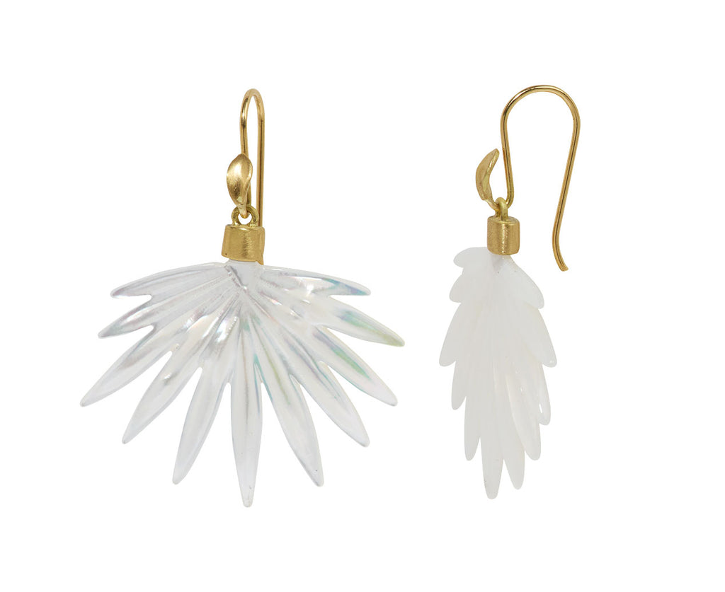 Mother-of-Pearl Fan Palms Earrings