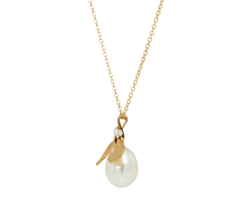 Annette Ferdinandsen Pearl Jeweled Bug Pendant Necklace - side