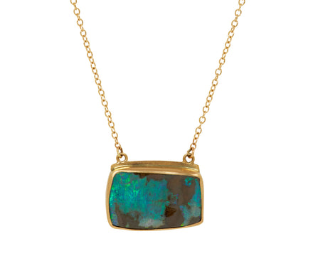 Annette Ferdinandsen Boulder Opal Rectangular Pendant Necklace