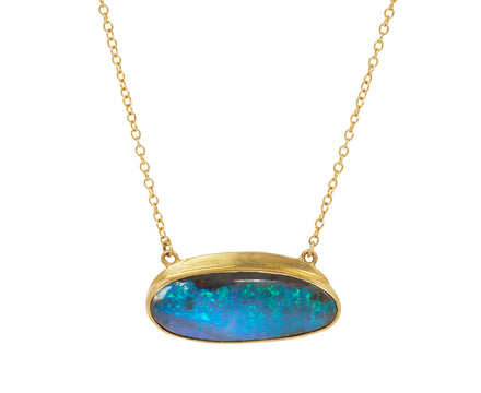 Annette Ferdinandsen Boulder Opal Oval Pendant Necklace
