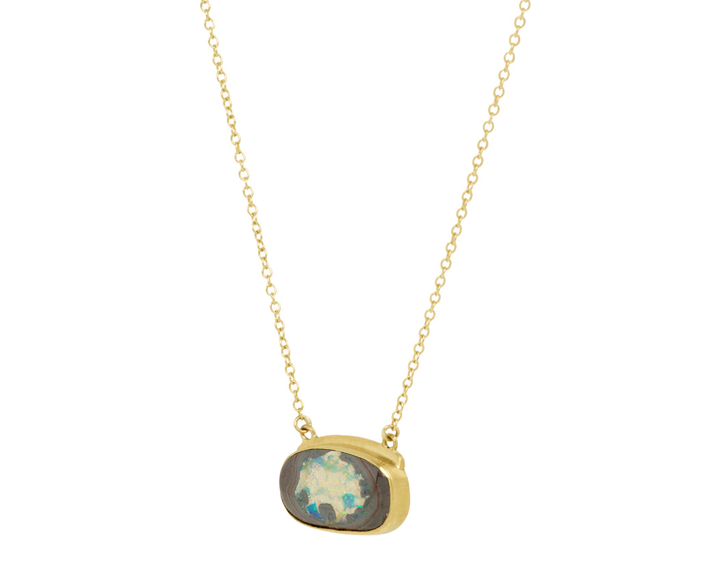 Annette Ferdinandsen Boulder Opal Roxy Pendant Necklace- Side View