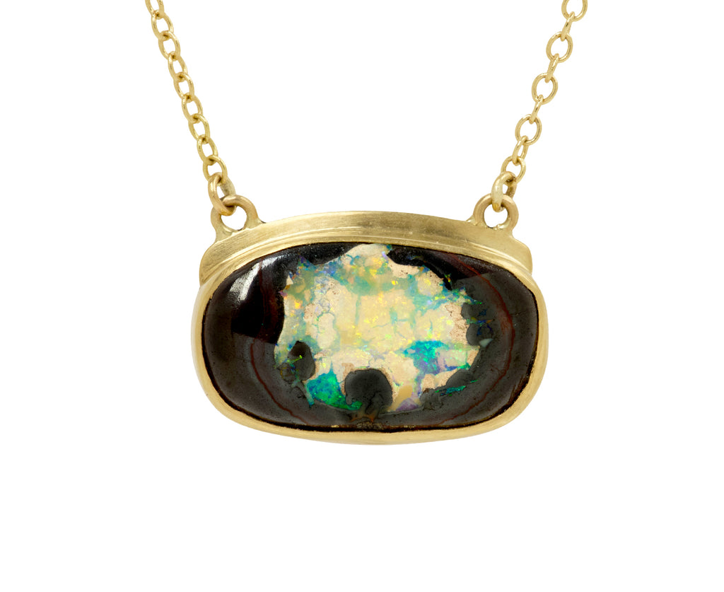 Annette Ferdinandsen Boulder Opal Roxy Pendant Necklace - Closeup