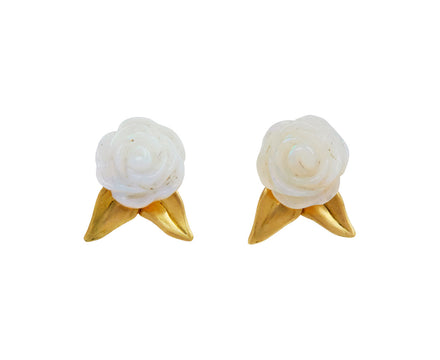 Opal Rose Garden Stud Earrings