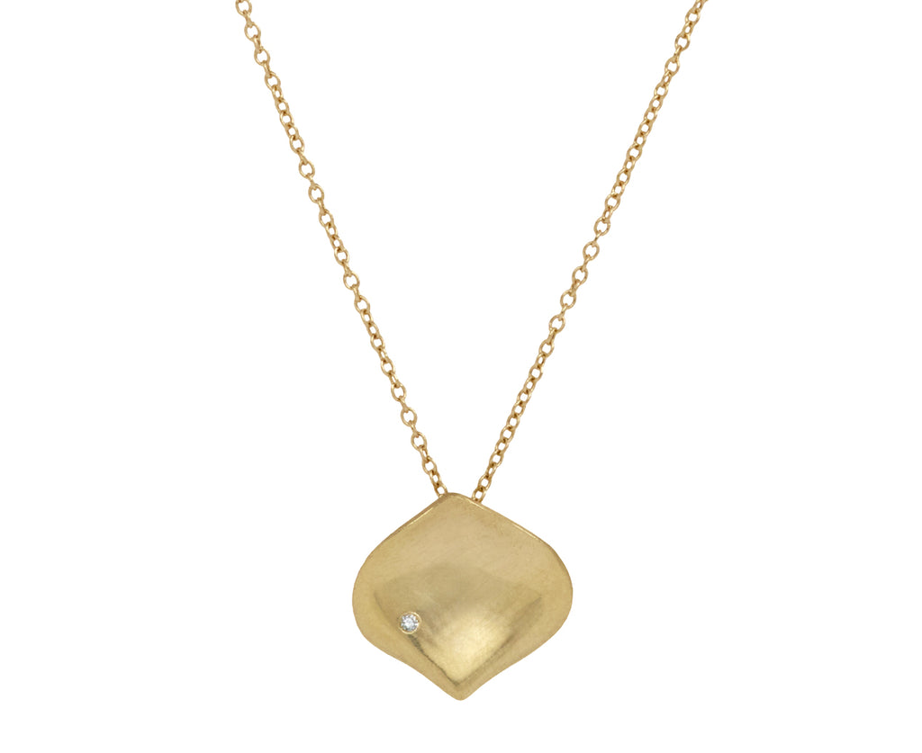 Small Rose Petal Pendant Necklace
