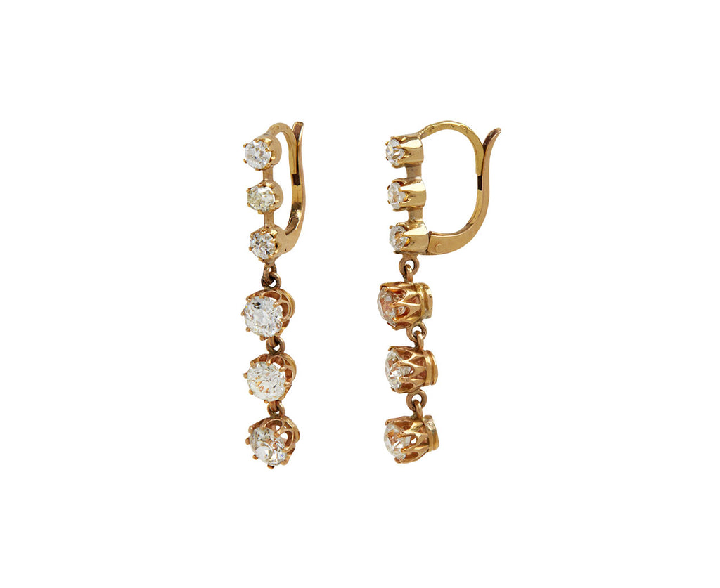 Victorian Diamond Drop Earrings