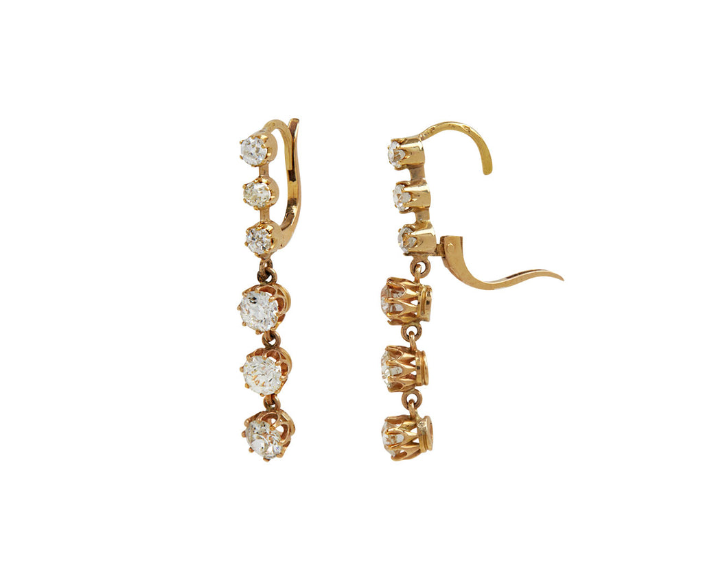Victorian Diamond Drop Earrings