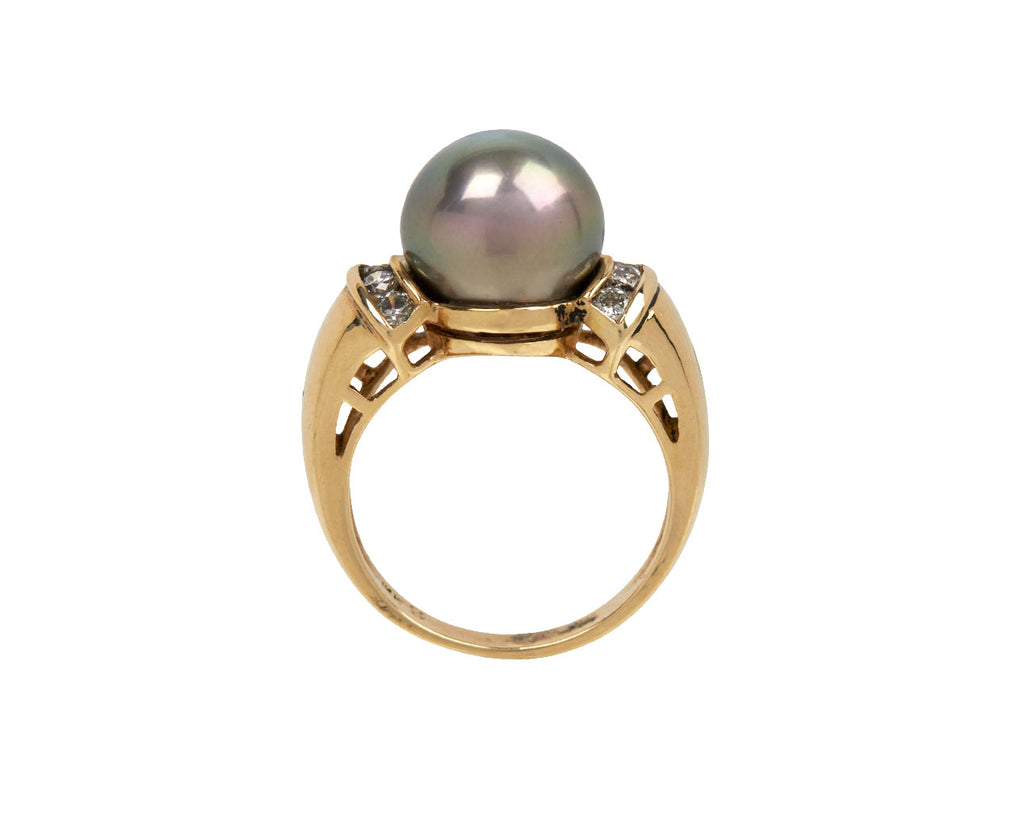 Pearl and Diamond Ring