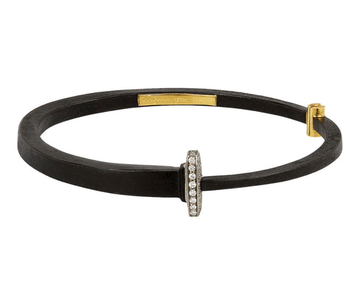 Diamond Pavé Nail Head Iron Bracelet - TWISTonline 