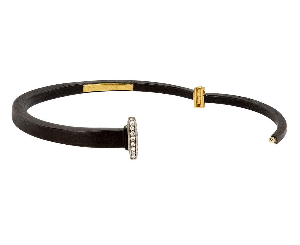 Diamond Pavé Nail Head Iron Bracelet - TWISTonline 