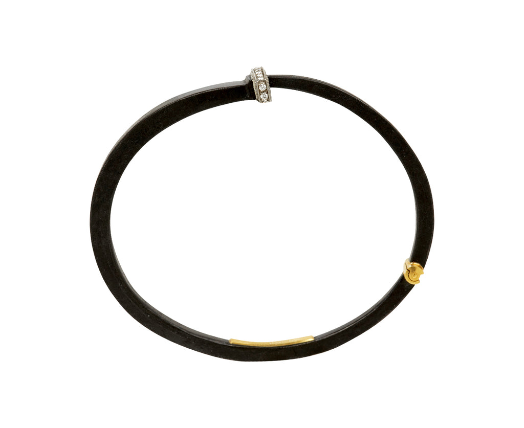 Diamond Pavé Nail Head Iron Bracelet - TWISTonline 