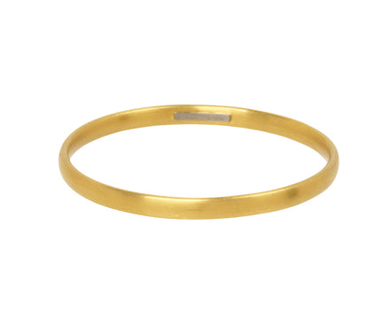 Flat Gold Bangle Bracelet