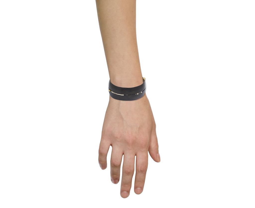 Scattered Diamond Cuff Bracelet