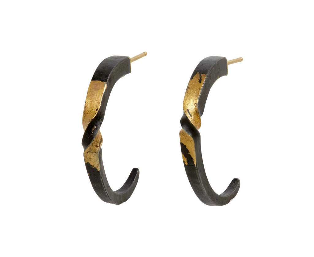 Small Twist Hoop Earrings