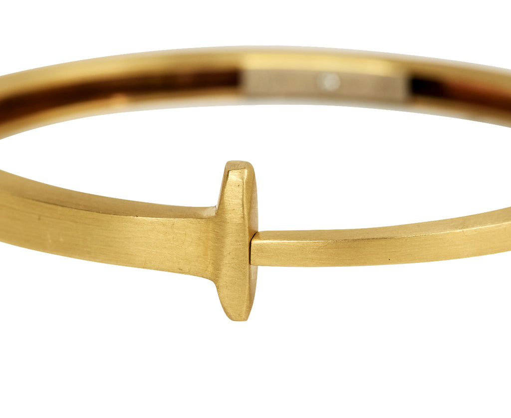 Matte Gold Nail Bracelet