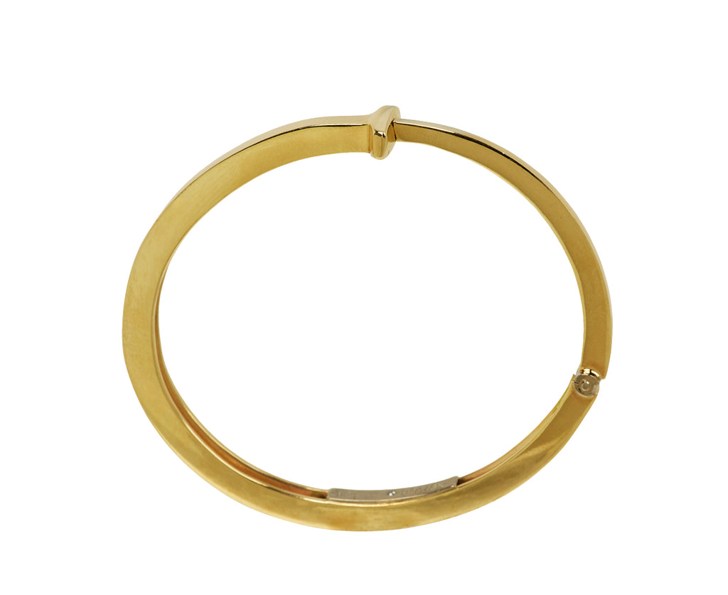 Polished Gold Nail Bracelet