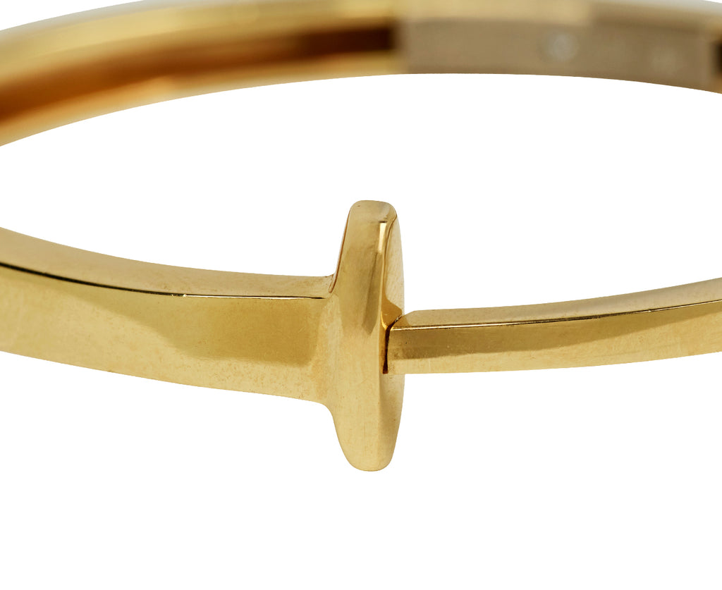 Polished Gold Nail Bracelet