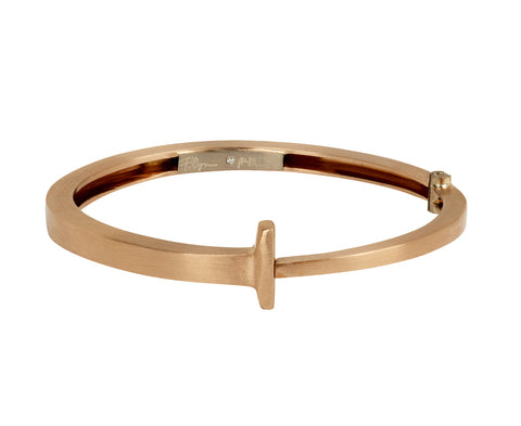 Matte Rose Gold Nail Bracelet