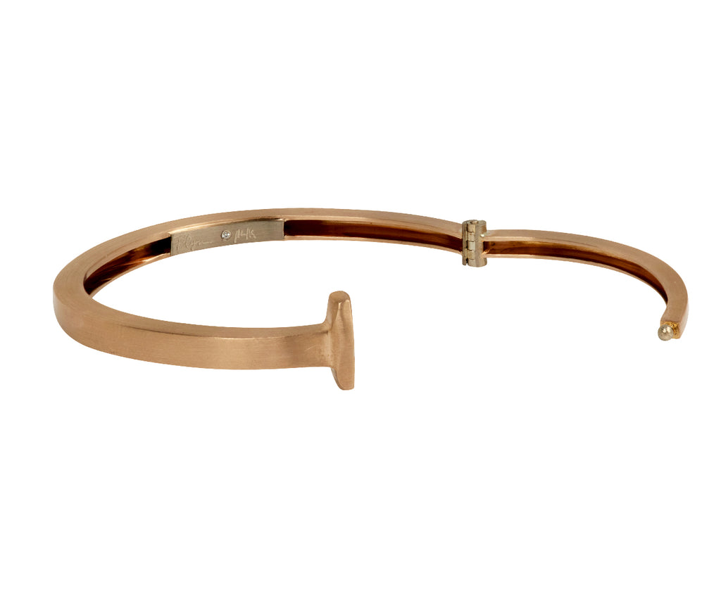 Matte Rose Gold Nail Bracelet