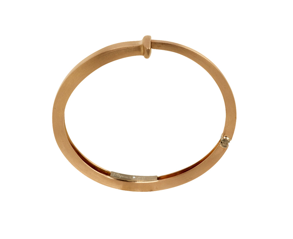 Matte Rose Gold Nail Bracelet