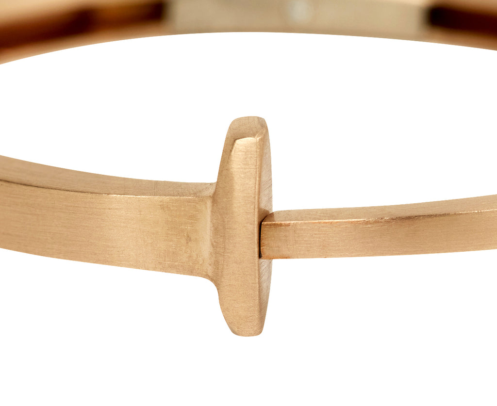 Matte Rose Gold Nail Bracelet