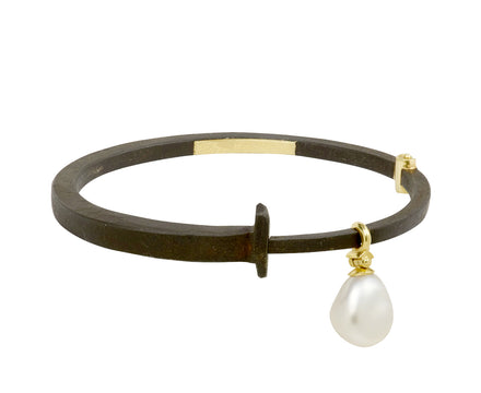 Dangling Pearl Nail Bracelet