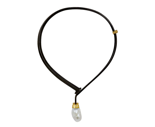 Pearl and Diamond Drop Collar Necklace